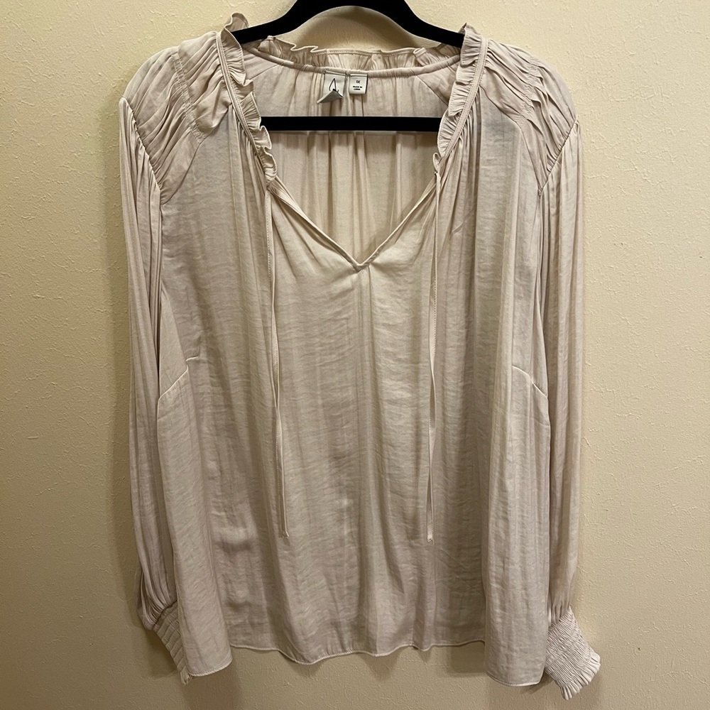 Elegant Cream Women's Top